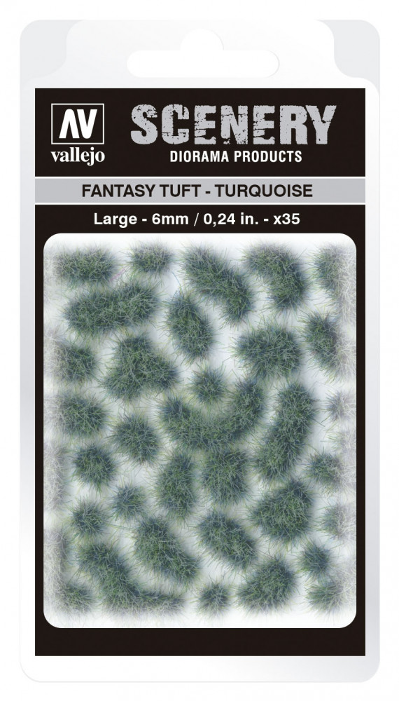 SC432 Vallejo Scenery - Fantasy Tuft - Turquoise 6 mm