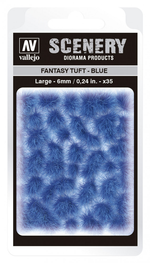 SC434 Vallejo Scenery - Fantasy Tuft - Blue 6 mm