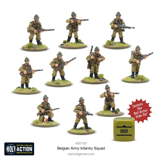 [403017307NEW] Belgian Army Infantry Squad