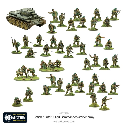 [402011023] British & Inter-Allied Commandos Starter Army