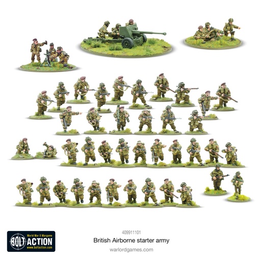 [409911101] British Airborne Starter Army