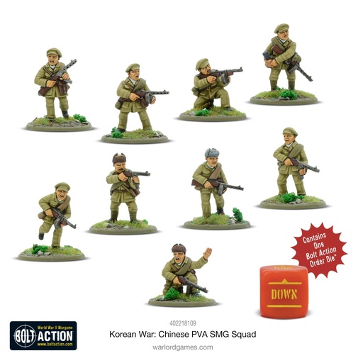 [402218109] Korean War: Chinese PVA SMG Squad