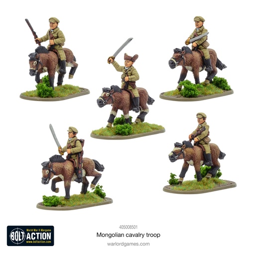 [405008501] Mongolian Cavalry Troop (usable for Soviet and Japanese Cavalry too) LOW STOCK!!!!