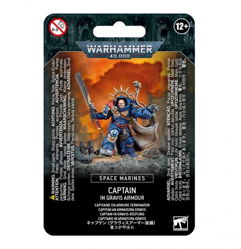[99070101077] SPACE MARINES CAPTAIN IN GRAVIS ARMOUR