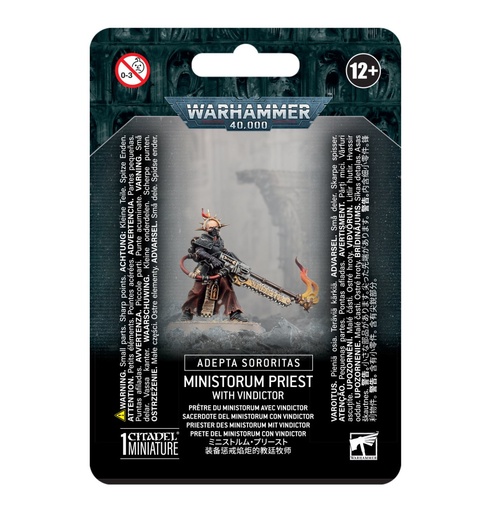 [99070108012] A/S: MINISTORUM PRIEST WITH VINDICTOR