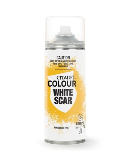 [9920999910206] WHITE SCAR SPRAY PAINT 400ML