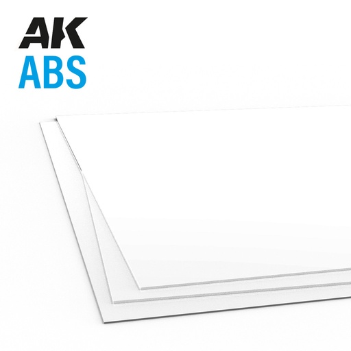 [AK6738] 0.5mm thickness x 245 x 195mm - ABS Sheet