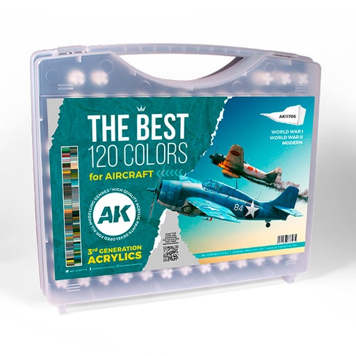 [AK11706] 3G PLASTIC BRIEFCASE 120 AIRCRAFT COLORS