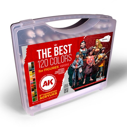[AK11704] 3G PLASTIC BRIEFCASE 120 FIGURE COLORS