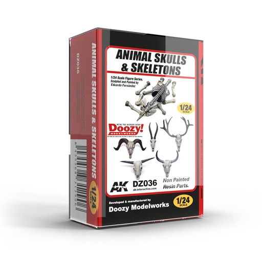 [DZ036] Accesories - ANIMAL SKULLS & SKELETONS 1:24