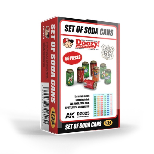[DZ025] Accesories - SET OF SODA CANS
