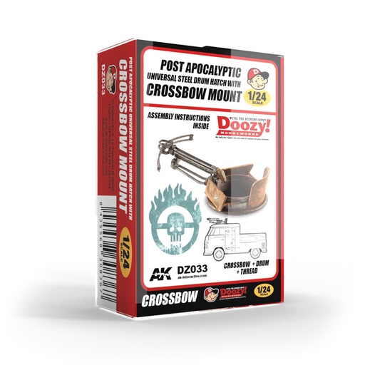 [DZ033] Accesories - UNIVERSAL STEEL DRUM HATCH WITH CROSSBOW MOUNT