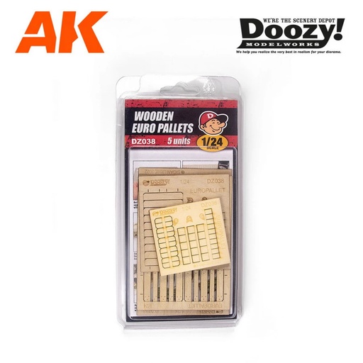 [DZ038] Accesories - WOODEN EURO PALLET 1:24