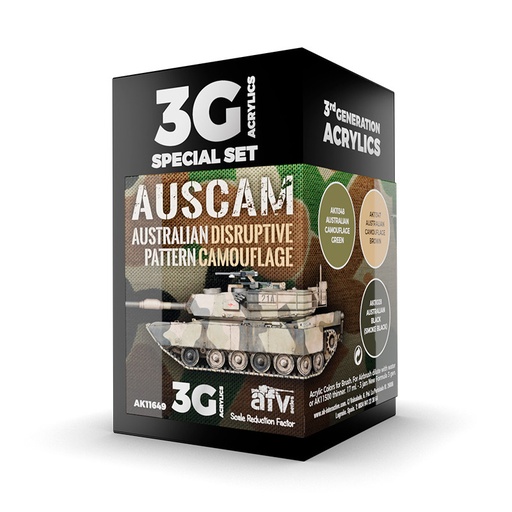 [AK11649] AFV Paint set - AUSCAM COLORS SET 3G