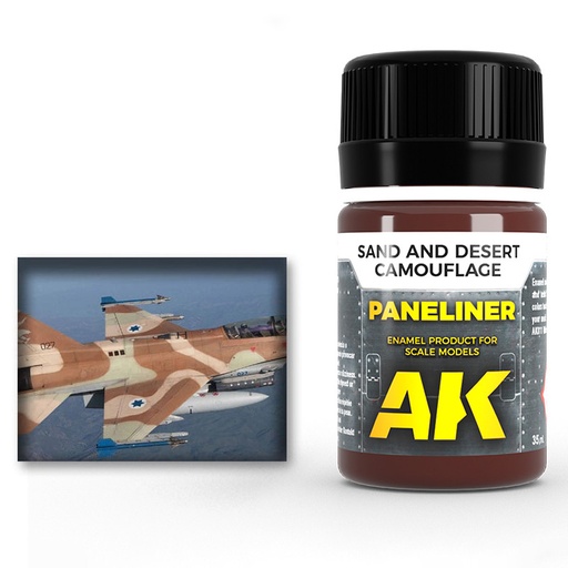 [AK2073] AIR Weathering products - Paneliner for sand and desert camouflage 35ml