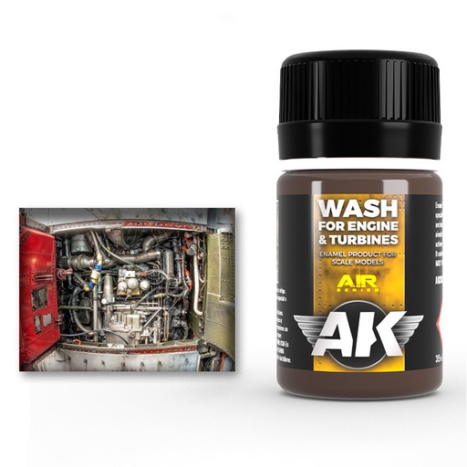 [AK2033] AIR Weathering products - WASH FOR AIRCRAFT ENGINE