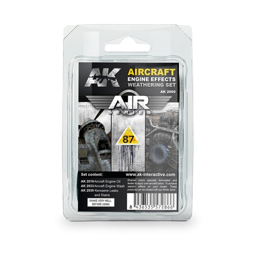 [AK2000] AIR Weathering Sets - AIRCRAFT ENGINE WEATHERING SET