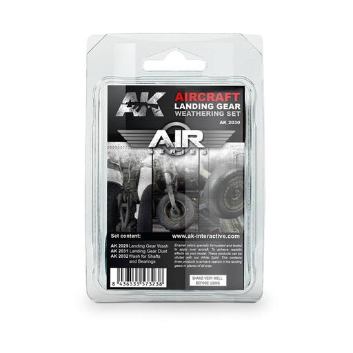 [AK2030] AIR Weathering Sets - AIRCRAFT LANDING GEAR WEATHERING SET