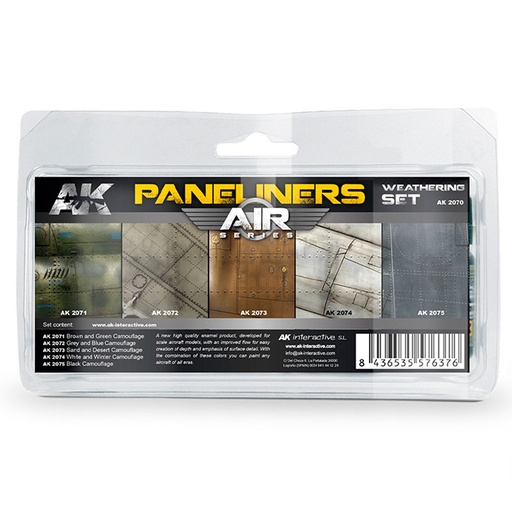 [AK2070] AIR Weathering Sets - PANELINERS WEATHERING SET