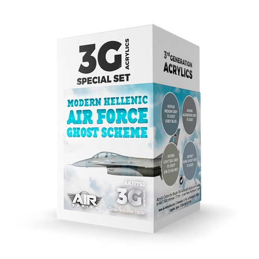 [AK11753] Aircraft Sets - Modern Hellenic Air Force Ghost Scheme SET 3G
