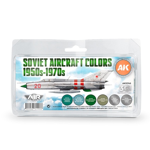 [AK11743] Aircraft Sets - Soviet Aircraft Colors 1950s-1970s SET 3G