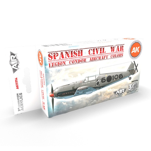 [AK11714] Aircraft Sets - Spanish Civil War. Legion Condor Aircraft SET 3G