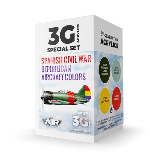 [AK11713] Aircraft Sets - Spanish Civil War. Republican Aircraft Colors SET