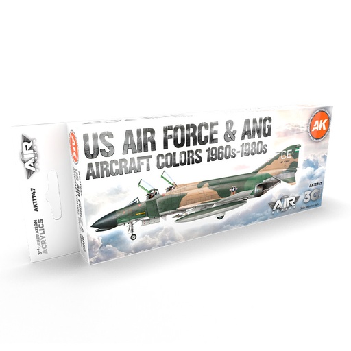 [AK11747] Aircraft Sets - US Air Force & ANG Aircraft 1960s-1980s SET 3G