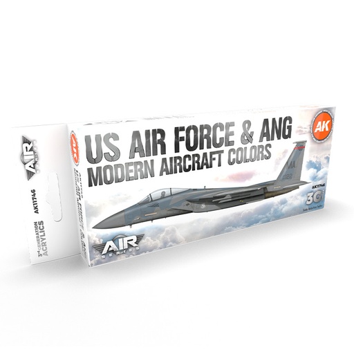 [AK11746] Aircraft Sets - US Air Force & ANG Modern Aircraft Colors SET 3G