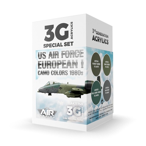 [AK11749] Aircraft Sets - US Air Force European I Camo Colors 1980s SET 3G