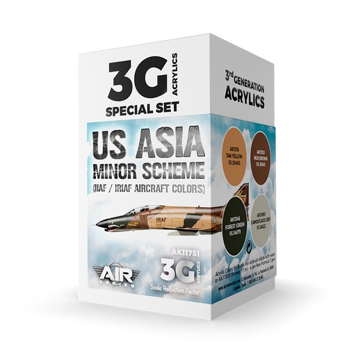 [AK11751] Aircraft Sets - US Asia Minor Scheme (IIAF/IRIAF Aircraft) SET 3G