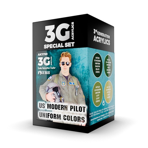 [AK11761] Aircraft Sets - US MODERN PILOT UNIFORM COLORS 3G