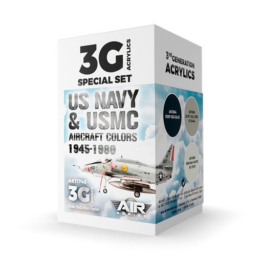 [AK11745] Aircraft Sets - US Navy & USMC Aircraft Colors 1945-1980 SET 3G