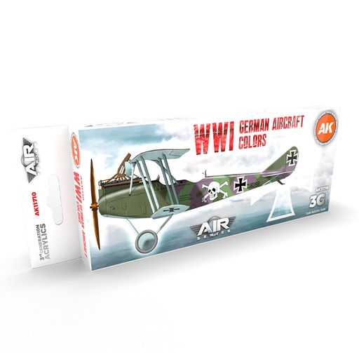 [AK11710] Aircraft Sets - WWI German Aircraft Colors SET 3G