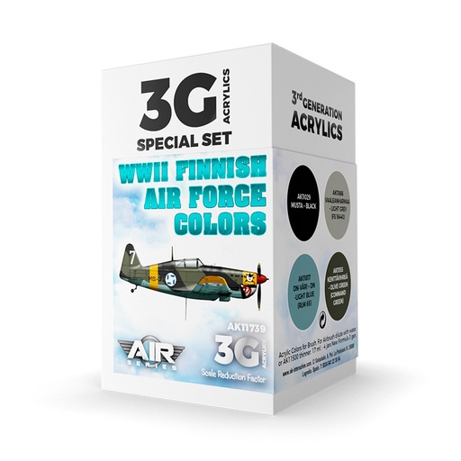 [AK11739] Aircraft Sets - WWII Finnish Air Force Colors SET 3G