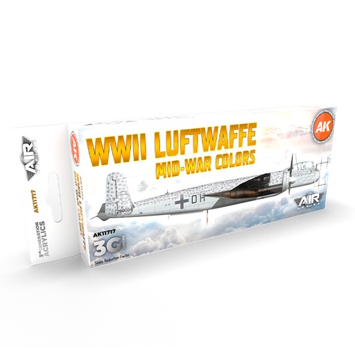 [AK11717] Aircraft Sets - WWII Luftwaffe Mid-War Colors SET 3G
