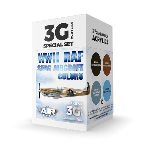 [AK11727] Aircraft Sets - WWII RAF SEAC Aircraft Colors SET 3G