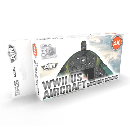 [AK11734] Aircraft Sets - WWII US Aircraft Interior Colors SET 3G