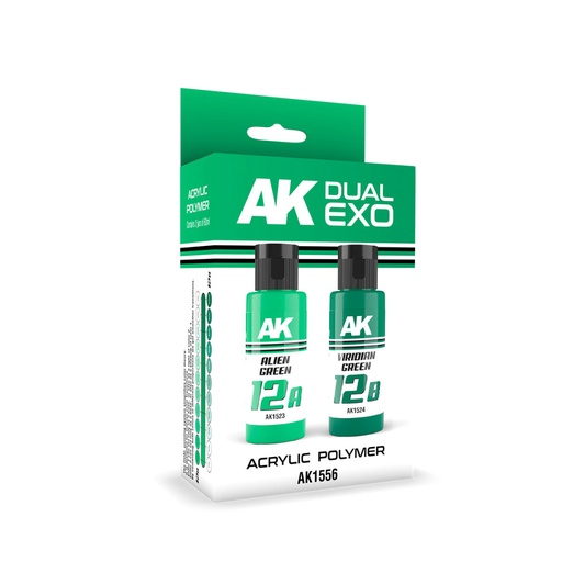 [AK1556] Alien Green & Viridian Green Dual Exo Set