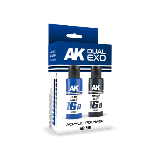 [AK1560] Blue Bolt & Turbo Blue Dual Exo Set