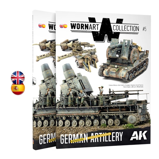 [AK4907] Book - Worn Art 05 German Artillery - Bilingüal