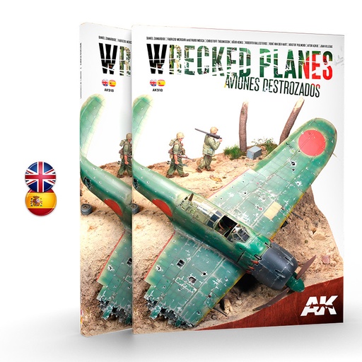[AK918] Book - WRECKED PLANES - AVIONES DESTROZADOS