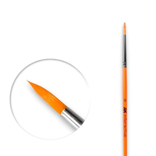 [AK606] Brushes - ROUND BRUSH 6 SYNTHETIC