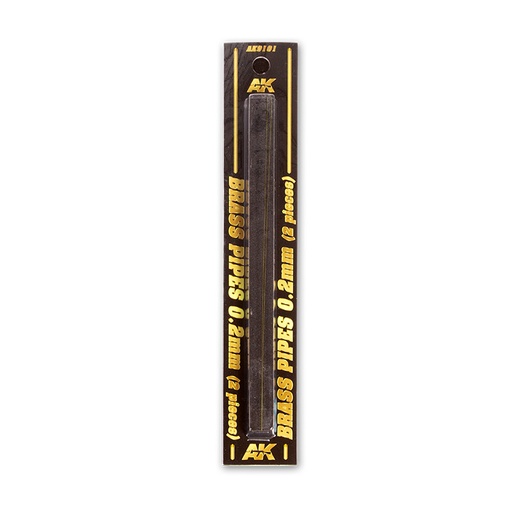 [AK9101] Building material - BRASS PIPES 0,2mm, 2 units