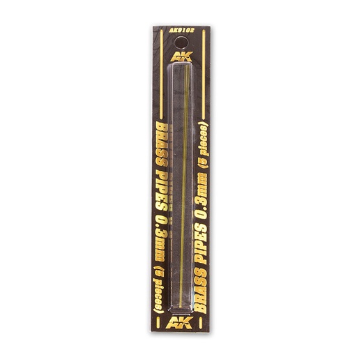 [AK9102] Building material - BRASS PIPES 0,3mm, 5 units