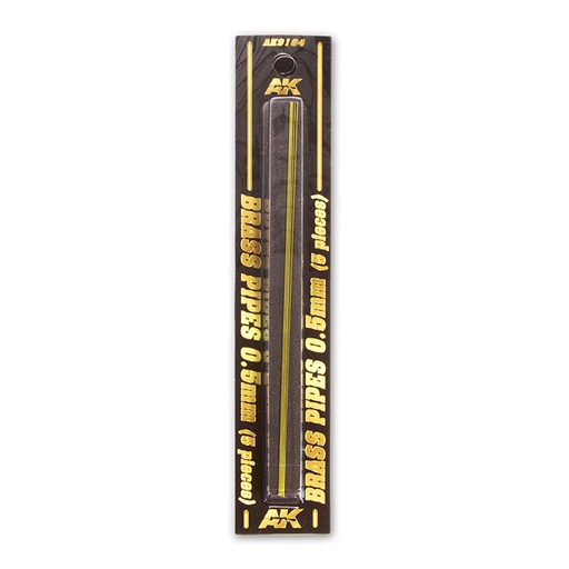 [AK9104] Building material - BRASS PIPES 0,5mm, 5 units