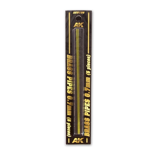 [AK9106] Building material - BRASS PIPES 0,7mm, 5 units