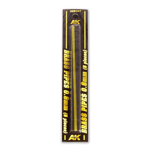 [AK9107] Building material - BRASS PIPES 0,8mm, 5 units
