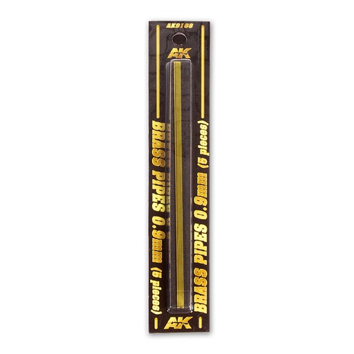[AK9108] Building material - BRASS PIPES 0,9mm, 5 units