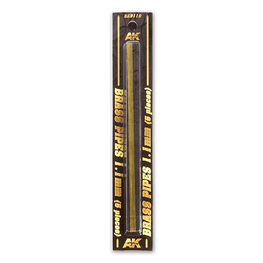 [AK9110] Building material - BRASS PIPES 1,1mm, 5 units